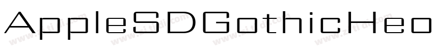 AppleSDGothicHeo Reg字体转换